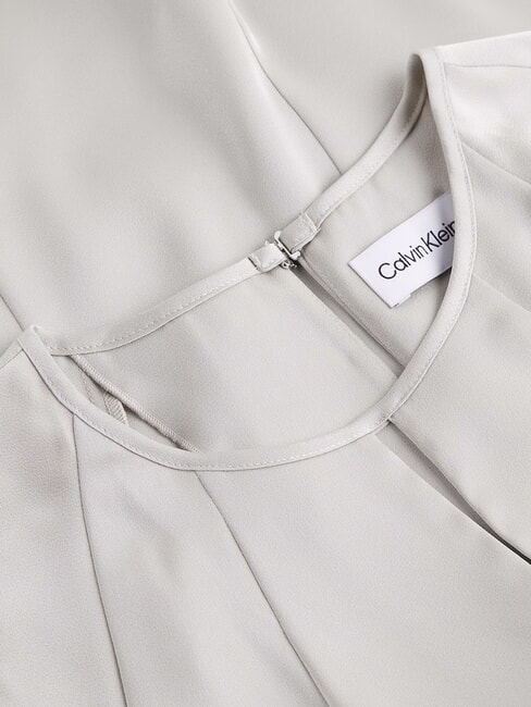 CK Short-sleeved satin shirt sand pebble - Shirts