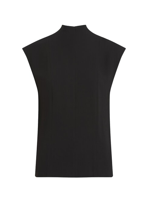 CK Short-sleeved viscose blouse shirt ck black - Shirts