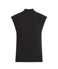 CALVIN KLEIN CK Short-sleeved viscose blouse shirt ck black - Shirts - 4