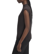 CALVIN KLEIN CK Short-sleeved viscose blouse shirt ck black - Shirts - 3