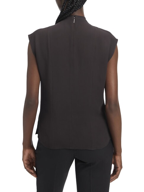 CK Short-sleeved viscose blouse shirt ck black - Shirts