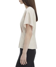 CALVIN KLEIN CK Short-sleeved satin shirt gray morning - Shirts - 3