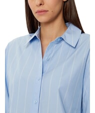 CALVIN KLEIN CK Relaxed fit long-sleeved shirt egret / night sky placed stripe - Shirts - 3