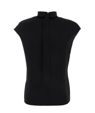 CALVIN KLEIN CK High-neck short-sleeved cut-out shirt ck black - Shirts - 6