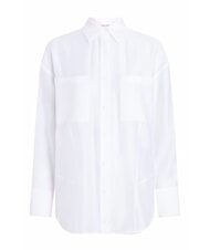 CALVIN KLEIN CK Transparent oversized cut-out shirt bright white - Shirts - 4