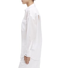 CALVIN KLEIN CK Transparent oversized cut-out shirt bright white - Shirts - 3