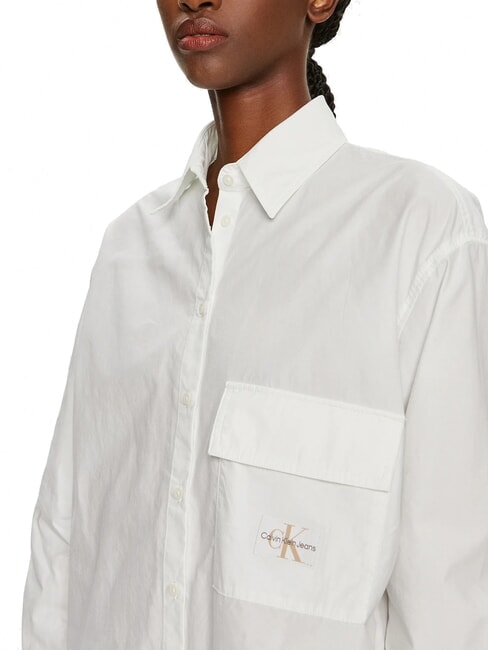 CK JEANS Oversized long-sleeved shirt bright white - Shirts
