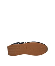 ARMANI EXCHANGE ROYALE SUEDE AIR MESH AX logo leather sneakers navy+off-white - Men’s shoes - 5