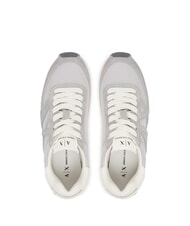 ARMANI EXCHANGE ROYALE SUEDE AIR MESH Sneakers gray+silver - Women’s shoes - 4