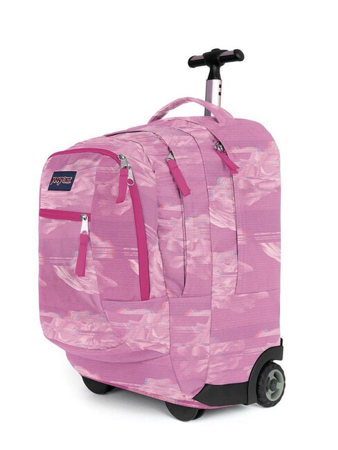 DRIVER 8 Backpack with trolley static roses - Backpack trolleys