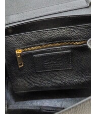 LESAC SABRINA Dollar leather satchel bag black - Women’s Bags - 7