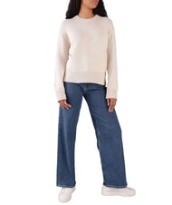 CALVIN KLEIN CK Relaxed fit crew neck sweater gray morning - Women's Sweaters - 4