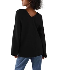 CALVIN KLEIN CK V-neck sweater with wide sleeves - Women's Sweaters