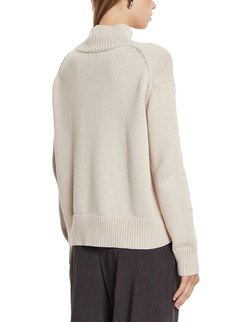 CK Relaxed fit turtleneck sweater gray morning - Women's Sweaters