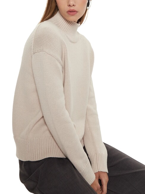 CK Relaxed fit turtleneck sweater gray morning - Women's Sweaters