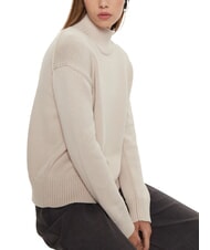 CALVIN KLEIN CK Relaxed fit turtleneck sweater gray morning - Women's Sweaters - 3
