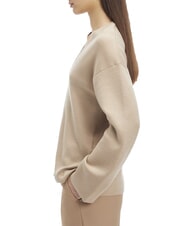 CALVIN KLEIN CK V-neck sweater with wide sleeves amphora - Women's Sweaters - 3