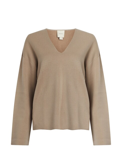CK V-neck sweater with wide sleeves amphora - Women's Sweaters