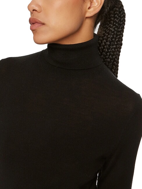 CK Slim-fit wool turtleneck sweater ck black - Women's Sweaters