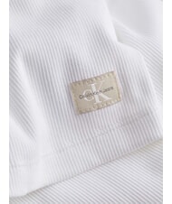 CALVIN KLEIN CK JEANS Ribbed crew neck sweater bright white - Women's Sweaters - 5