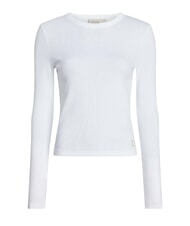 CALVIN KLEIN CK JEANS Ribbed crew neck sweater bright white - Women's Sweaters - 6