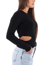 CALVIN KLEIN CK JEANS Sweater with side cut out ck black - Women's Sweaters - 3