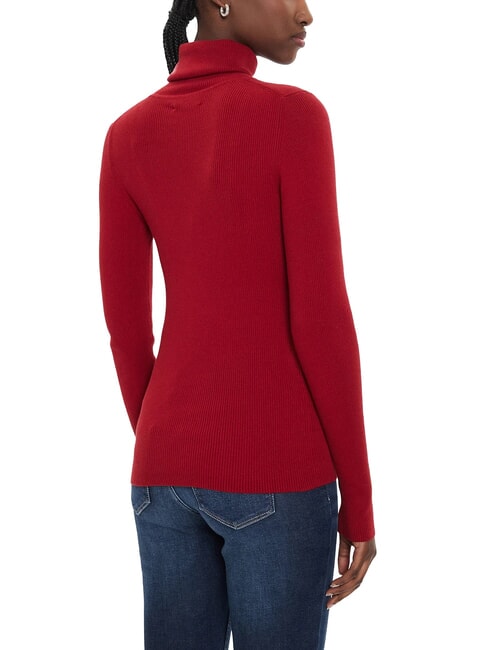 CK JEANS Ribbed turtleneck sweater winery - Women's Sweaters