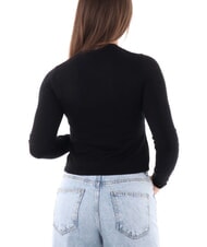 CALVIN KLEIN CK JEANS Short crew neck sweater ck black - Women's Sweaters - 4