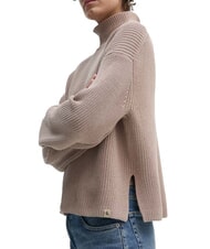 CALVIN KLEIN CK JEANS Relaxed fit cotton turtleneck sweater goat - Women's Sweaters - 3