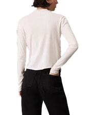 CALVIN KLEIN CK JEANS Cotton turtleneck sweater ivory - Women's Sweaters - 2