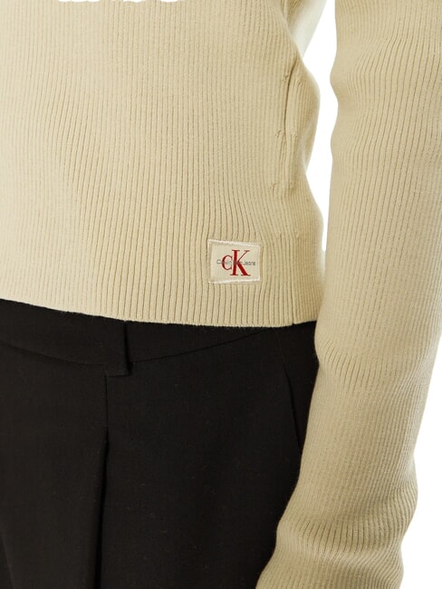 CK JEANS Deep V-neck cardigan pelican - Women's Sweaters