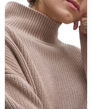 CALVIN KLEIN CK JEANS Relaxed fit cotton turtleneck sweater goat - Women's Sweaters - 4