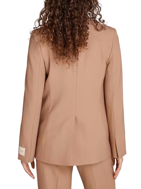 CK One-button wool blend blazer jacket amphora - Women's Jackets