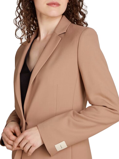 CK One-button wool blend blazer jacket amphora - Women's Jackets