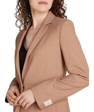 CALVIN KLEIN CK One-button wool blend blazer jacket amphora - Women's Jackets - 3