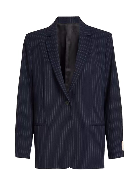 CK Pinstriped blazer jacket night sky / gray morn stripe - Women's Jackets