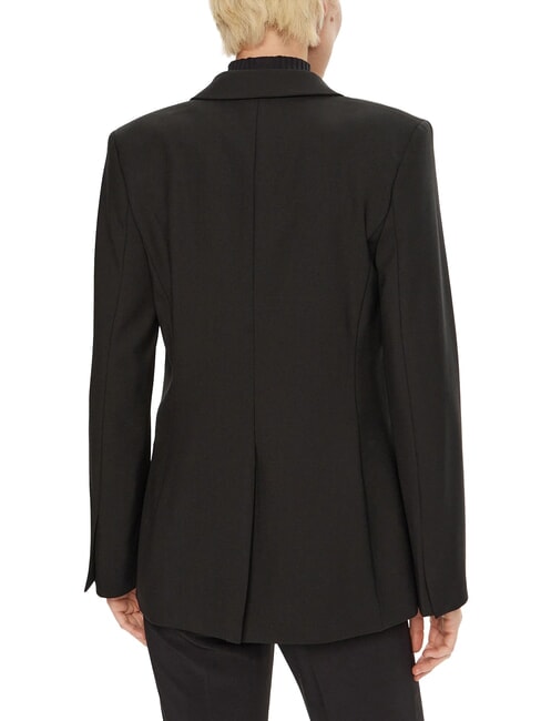 CK One-button wool blend blazer jacket ck black - Women's Jackets