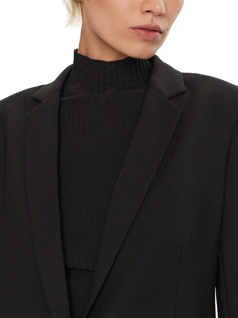 CK One-button wool blend blazer jacket ck black - Women's Jackets