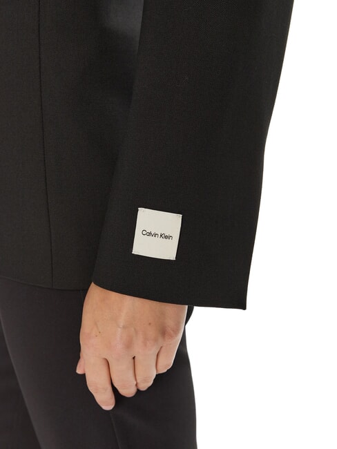 CK One-button wool blend blazer jacket ck black - Women's Jackets