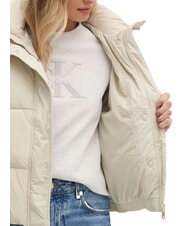 CALVIN KLEIN CK JEANS Short down jacket with teddy logo pelican - Women's down jackets - 4