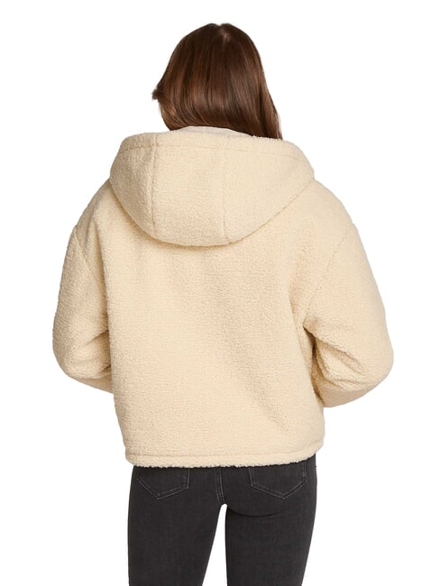 CK JEANS Full zip fleece jacket with hood harbor haze - Women's Jackets