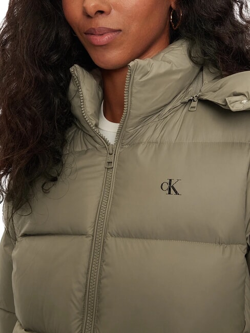 CK JEANS Short down jacket with hood brindle - Women's down jackets