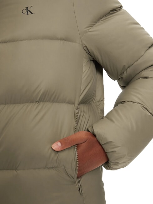 CK JEANS Short down jacket with hood brindle - Women's down jackets
