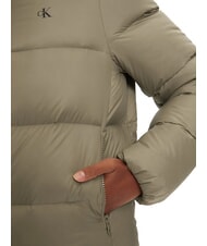 CALVIN KLEIN CK JEANS Short down jacket with hood brindle - Women's down jackets - 5