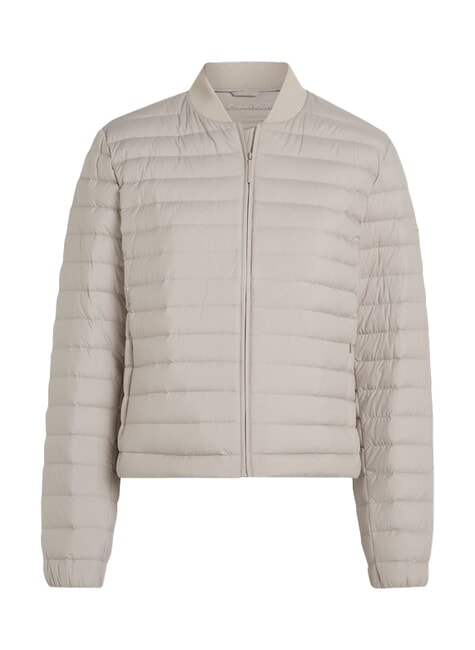 CK Lightweight short quilted down jacket wood ash - Jeans