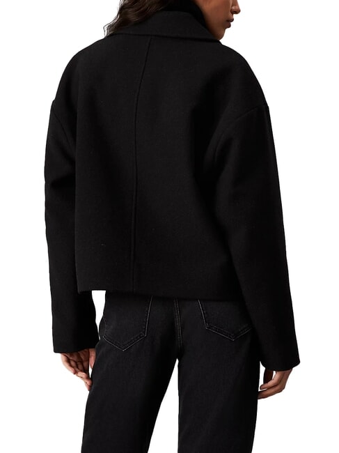 CK JEANS Short wool blend jacket ck black - Women's Jackets