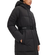 CALVIN KLEIN CK JEANS Medium-length down jacket with belt ck black - Women's down jackets - 3