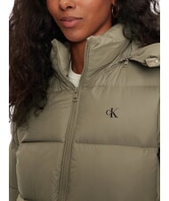 CALVIN KLEIN CK JEANS Short down jacket with hood brindle - Women's down jackets - 4