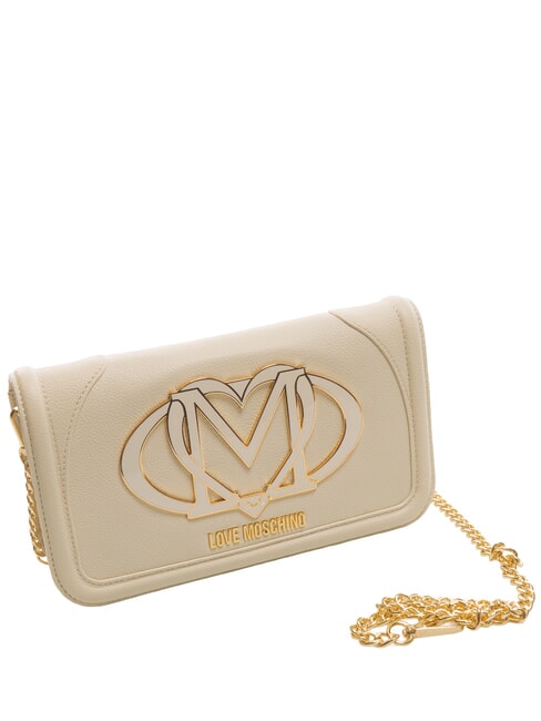 LOGO Clutch bag with shoulder strap ivory - Women&rsquo;s Bags