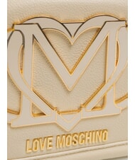 LOVE MOSCHINO LOGO Clutch bag with shoulder strap ivory - Women&rsquo;s Bags - 3